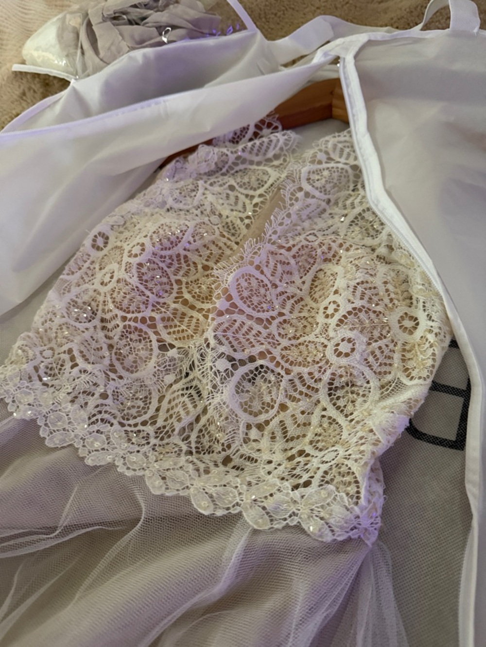 Floral Lace  Halter Wedding  Dress - Picture 10 of 15